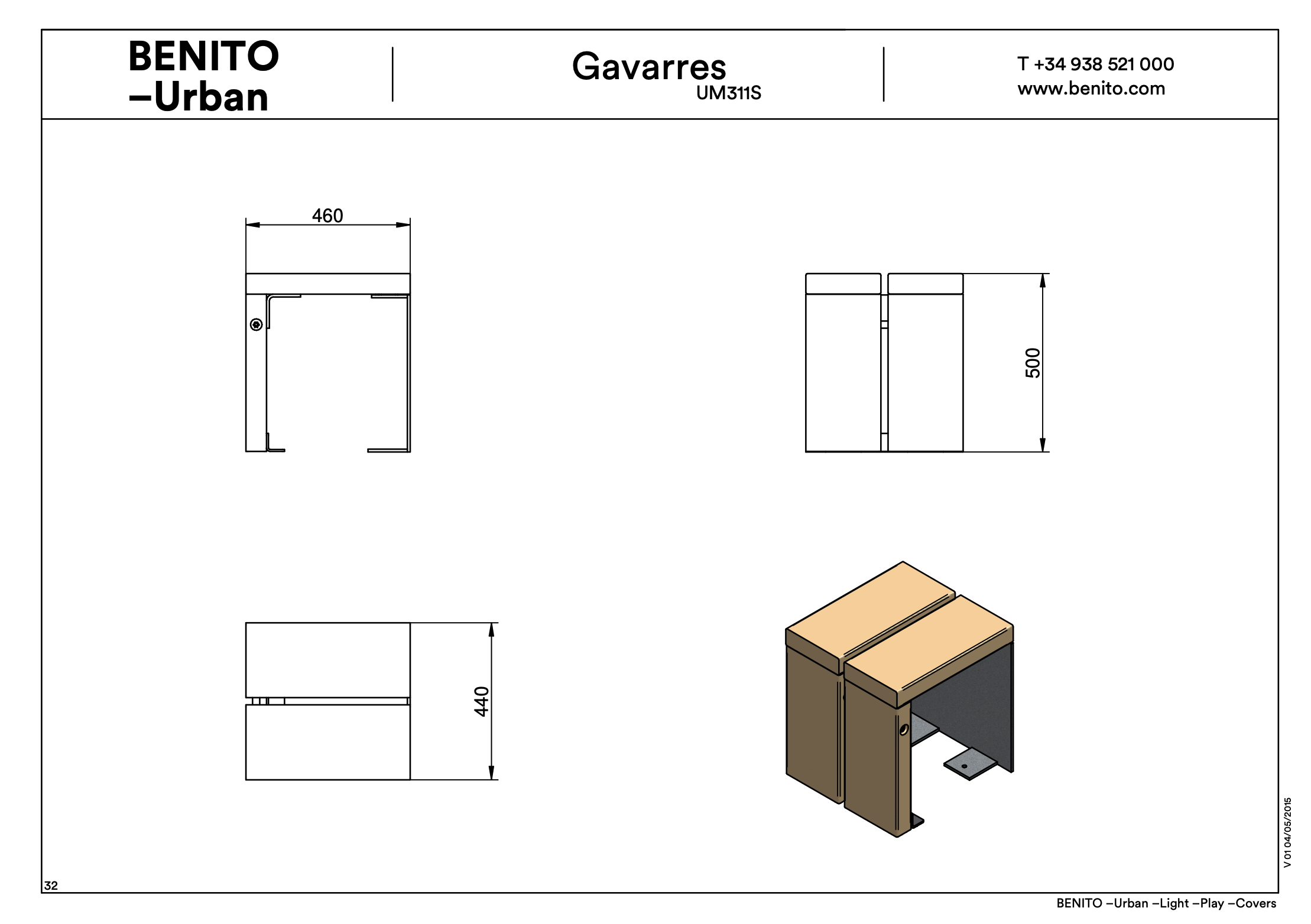 Silla Taburete Sistema Modular GAVARRES - Billede 5